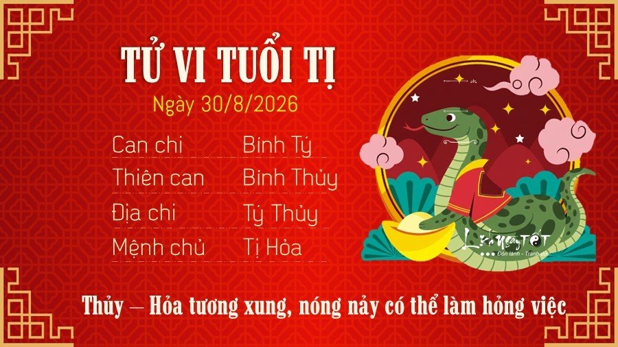 6 Tu vi hang ngay 30-8-2026 - Ti