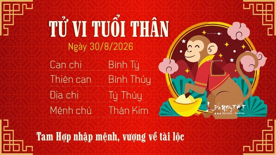 9 Tu vi hang ngay 30-8-2026 - Than