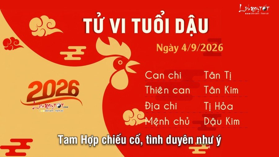 Tu vi hang ngay 4/9/2026 - Dau