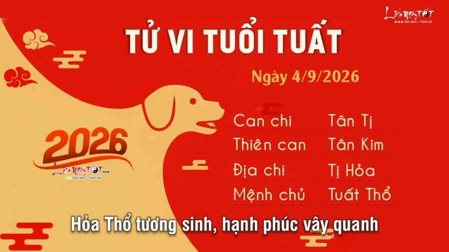 Tu vi hang ngay 4/9/2026 - Tuat