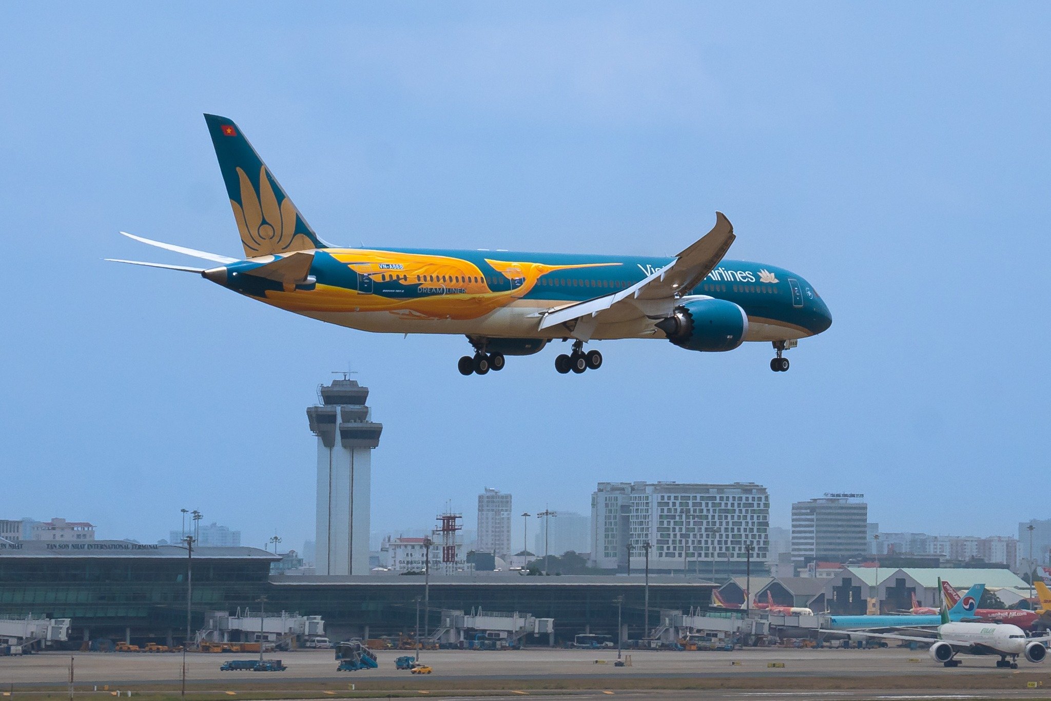 Máy bay Vietnam Airlines rực rỡ diện mạo mới nhân kỷ niệm 30 năm thành lập - Báo Người Lao Động
