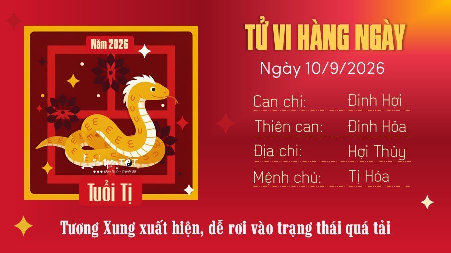 6 Tu vi hang ngay 10-9-2026 - Ti