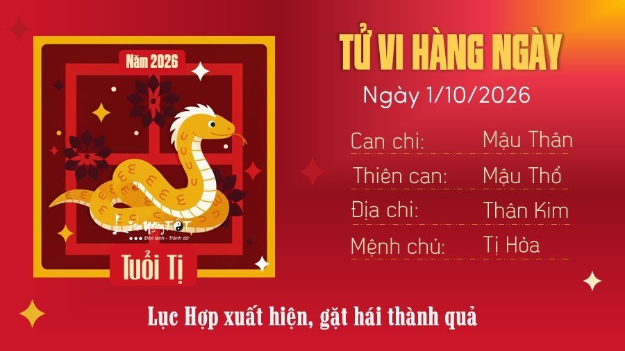 6 Tu vi hang ngay 1-10-2026 - Ti