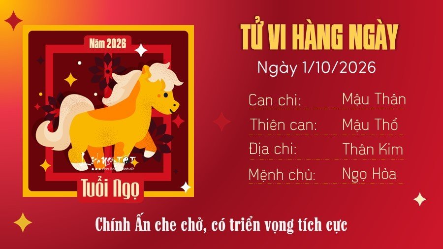 7 Tu vi hang ngay 1-10-2026 - Ngo
