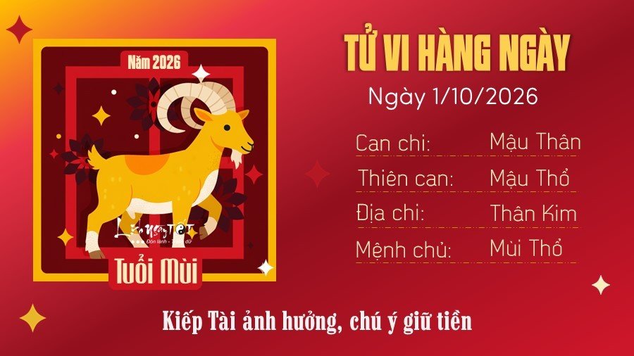 8 Tu vi hang ngay 1-10-2026 - Mui