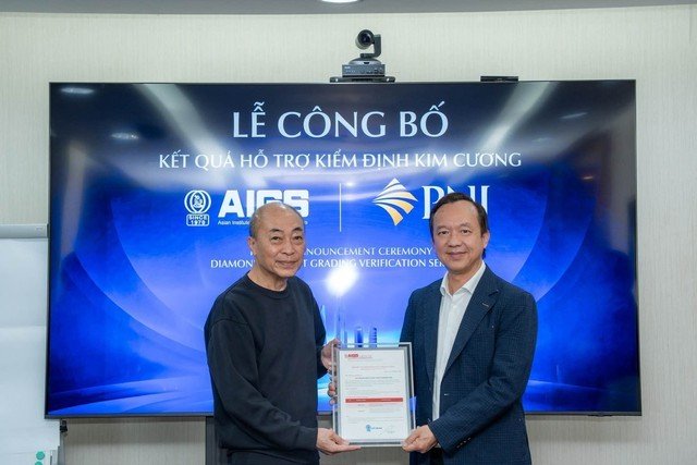 AIGS công bố kết quả kiểm định: 100% mẫu kim cương PNJ là kim cương thiên nhiên