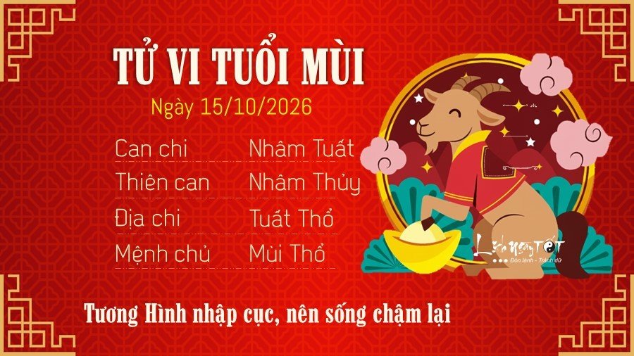 8 Tu vi hang ngay 15-10-2026 - Mui