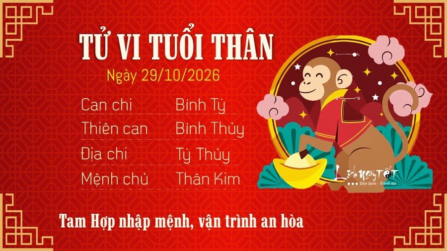 9 Tu vi hang ngay 29-10-2026 - Than
