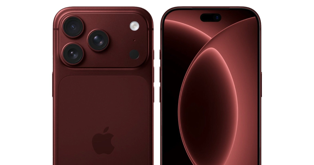 Rò rỉ iPhone 18 Pro Max màu đỏ: Apple có thể tạo “cú hích” mới về thiết kế