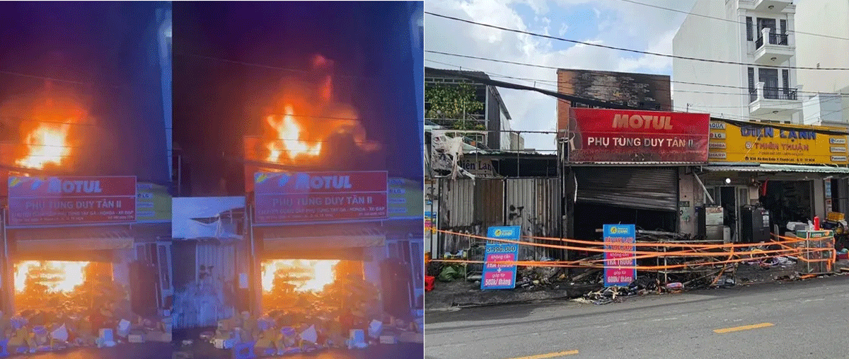 Cháy lớn tại tiệm phụ tùng xe máy bên trong có nhiều người: Nghi có người phóng hỏa, tình hình các nạn nhân