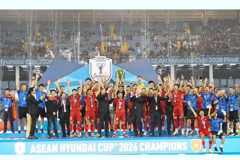 Đội tuyển Việt Nam nhận gần 30 tỷ đồng tiền thưởng sau khi vô địch ASEAN Cup 2026