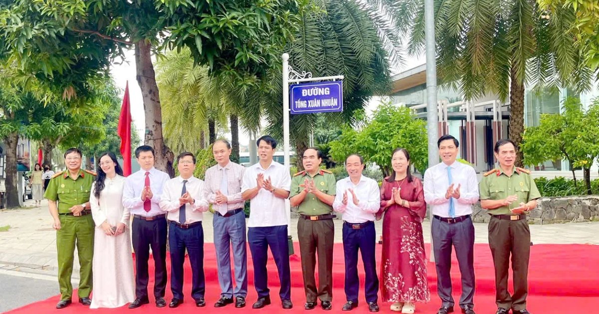Nguyên Giám đốc Công an tỉnh Thanh Hóa được đặt tên đường tại Phường Hạc Thành