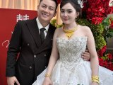 Không gian cưới ấm cúng sắc đỏ trắng tại quê nhà Hoài Lâm