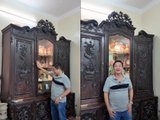 NSƯT Chí Trung thanh lý dàn nội thất gỗ quý trước khi dọn đến nhà mới