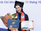 Rời sàn diễn, cựu siêu mẫu Ngọc Thúy tốt nghiệp luật loại xuất sắc ở tuổi 46